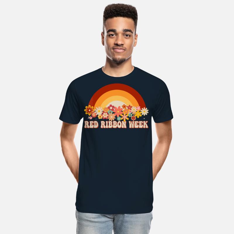 We Wear Red For Red Ribbon Week Awareness Rainbow