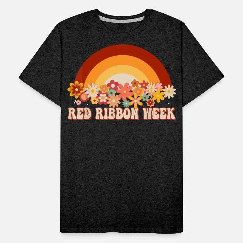 We Wear Red For Red Ribbon Week Awareness Rainbow