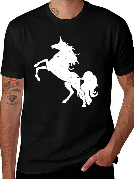 Unicorn Graphic T-Shirt - Mens Black Tee