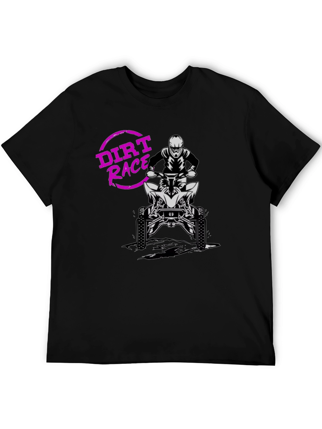 Dirt Race ATV Rider Graphic T-Shirt