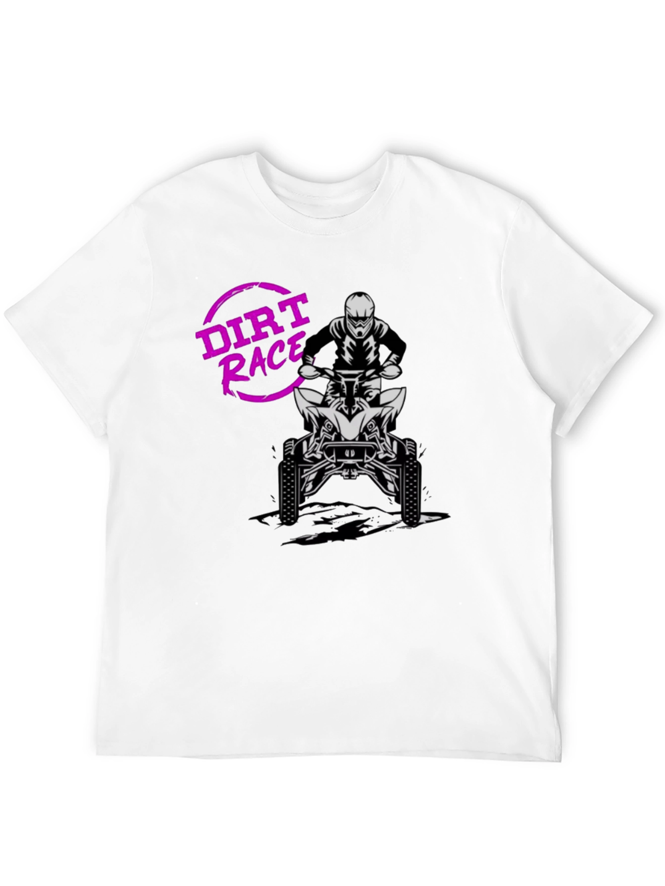 Dirt Race ATV Rider Graphic T-Shirt