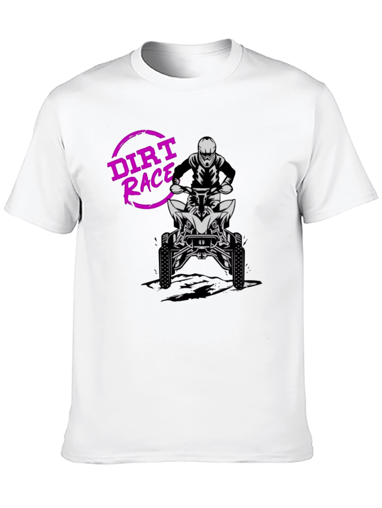Dirt Race ATV Rider Graphic T-Shirt