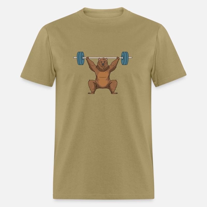Weightlifting Brown Bear