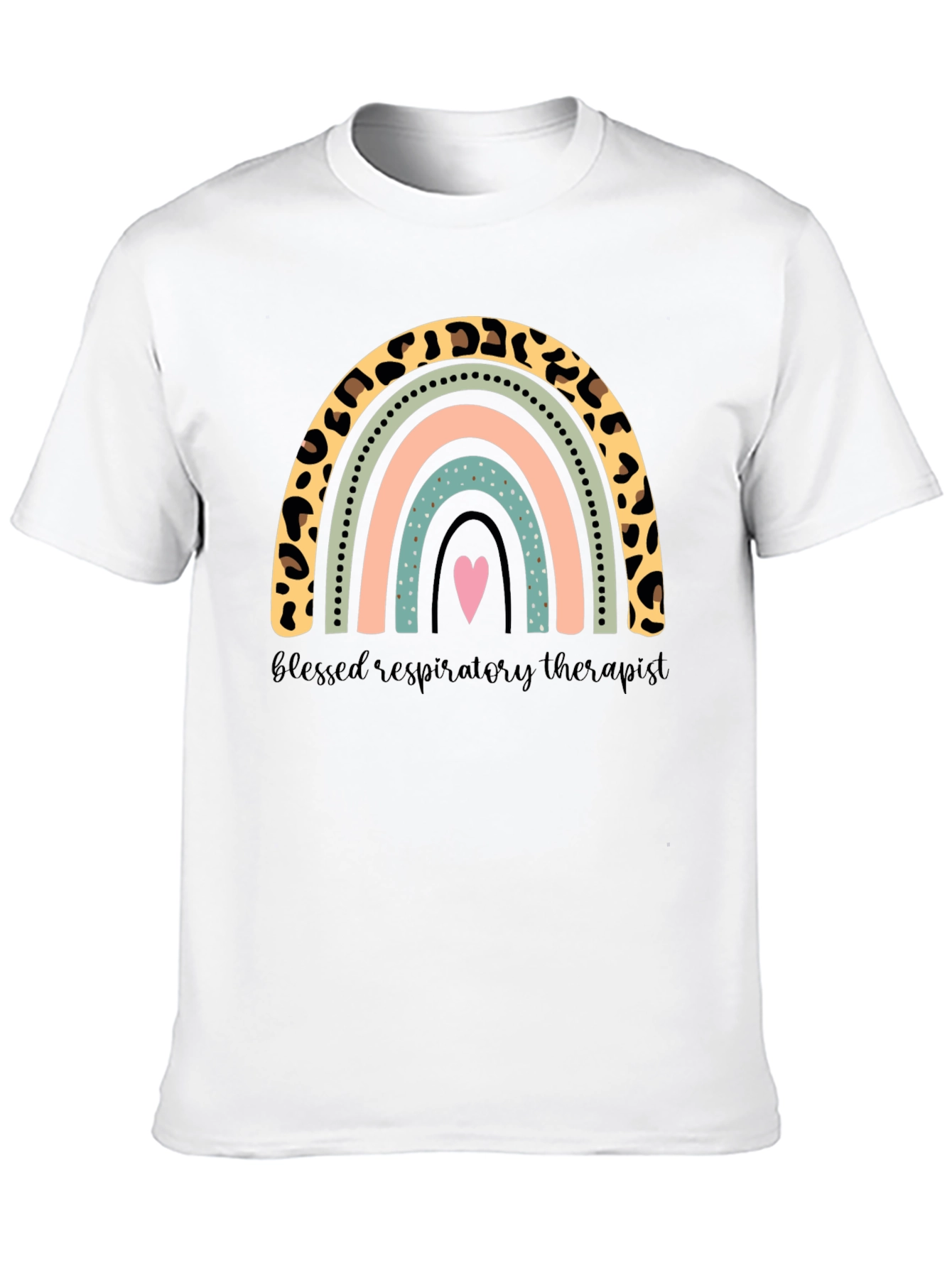 Blessed Respiratory Therapist Rainbow T-Shirt