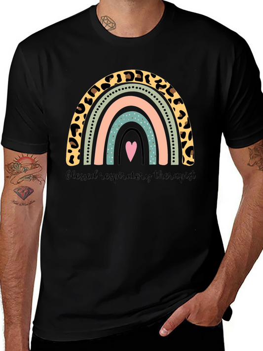 Blessed Respiratory Therapist Rainbow T-Shirt