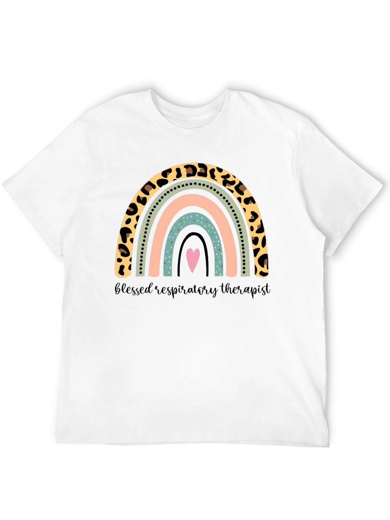 Blessed Respiratory Therapist Rainbow T-Shirt