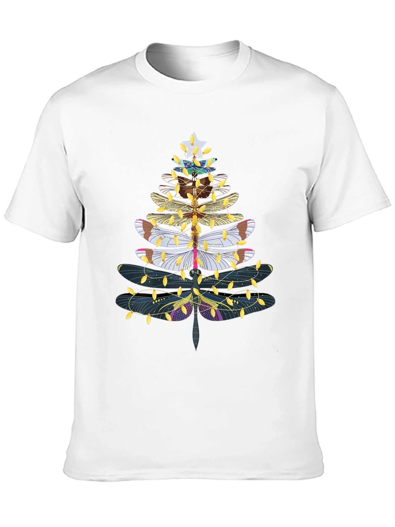 Dragonfly Christmas Tree T-Shirt