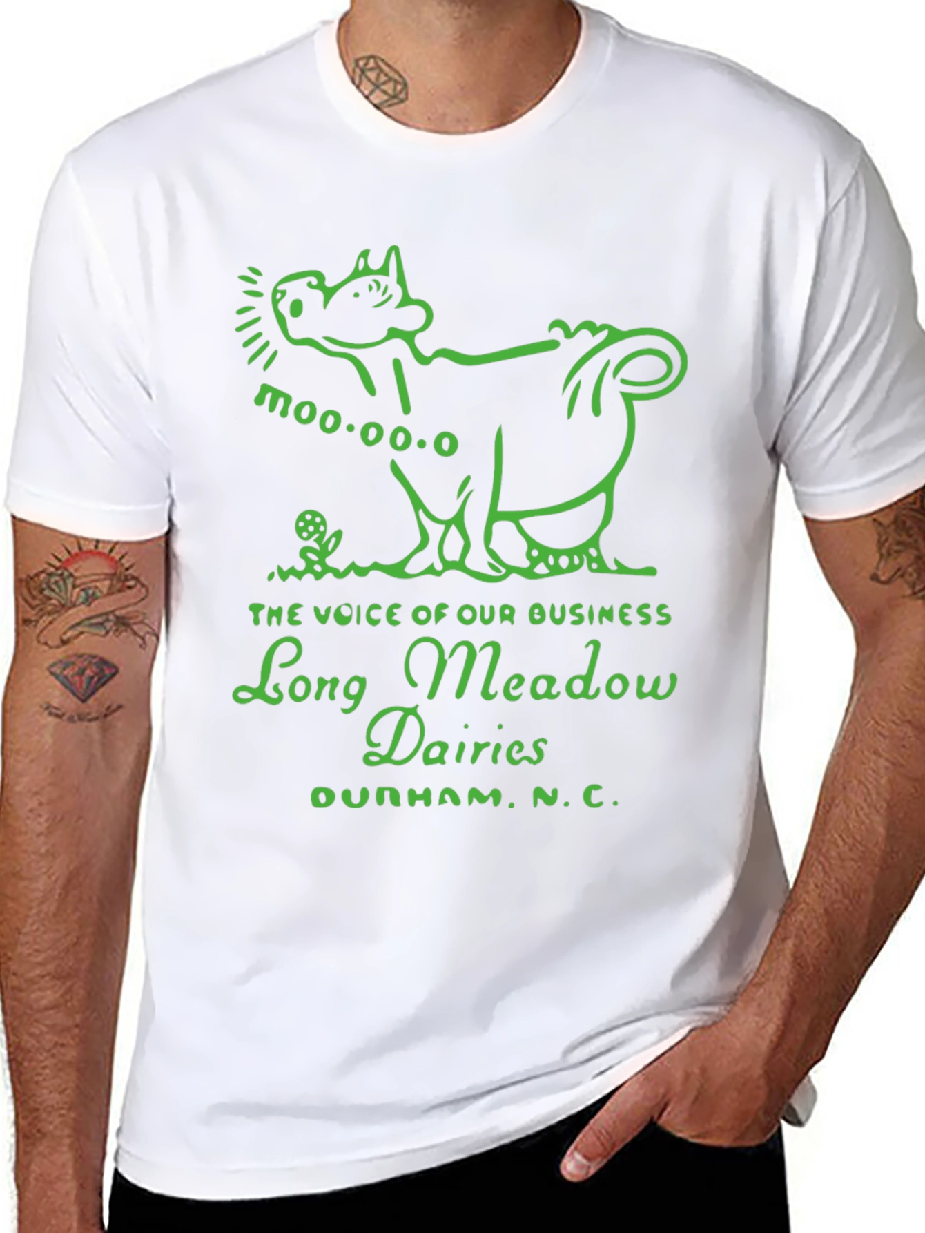 Long Meadow Dairies Cow Graphic Tee