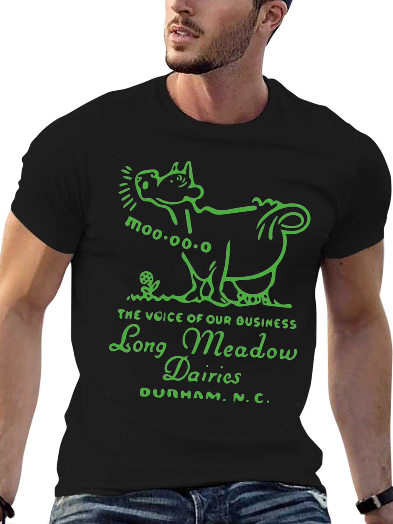 Long Meadow Dairies Cow Graphic Tee