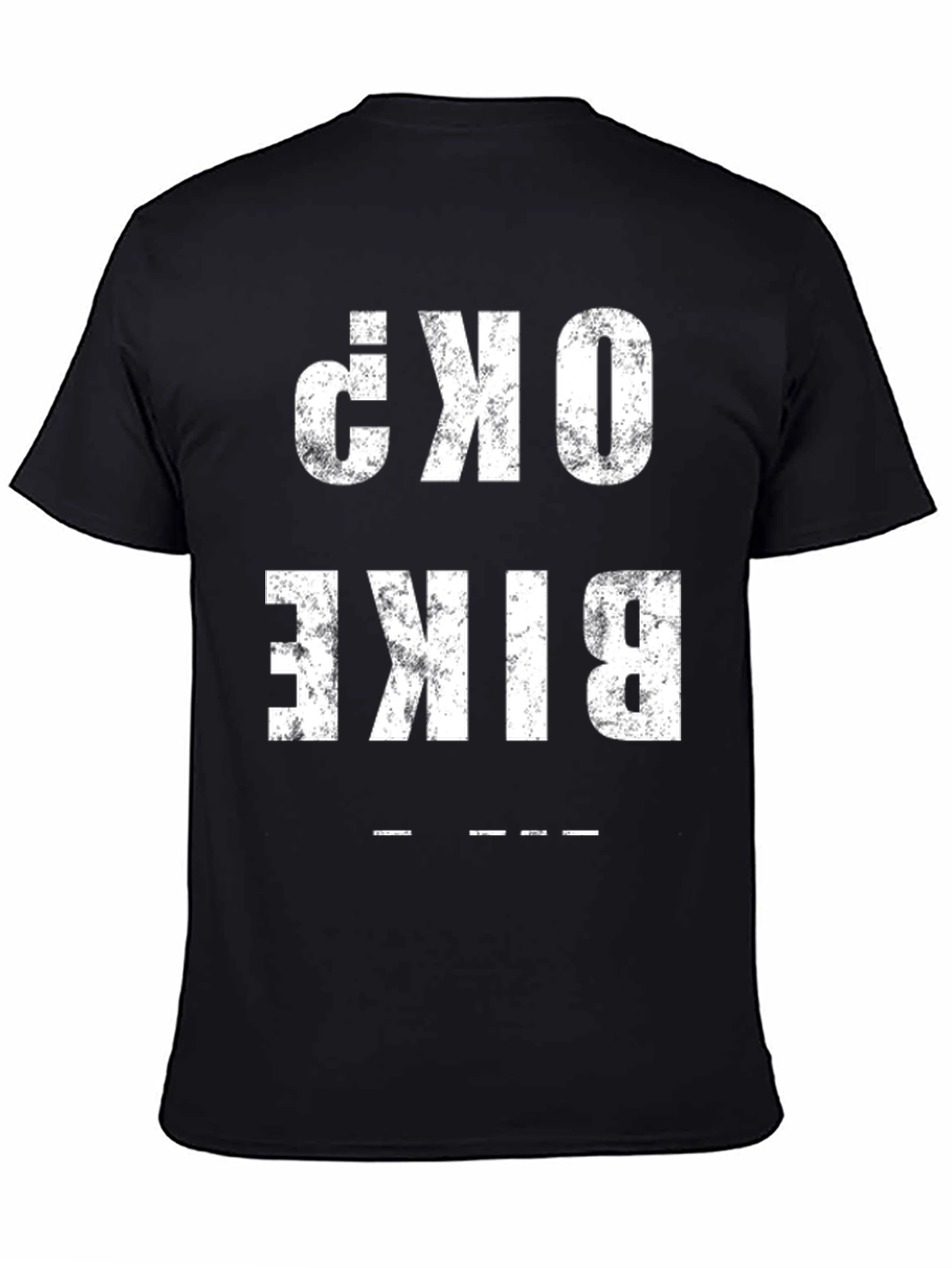 Bike OK? Graphic Tee - Black Cotton T-Shirt