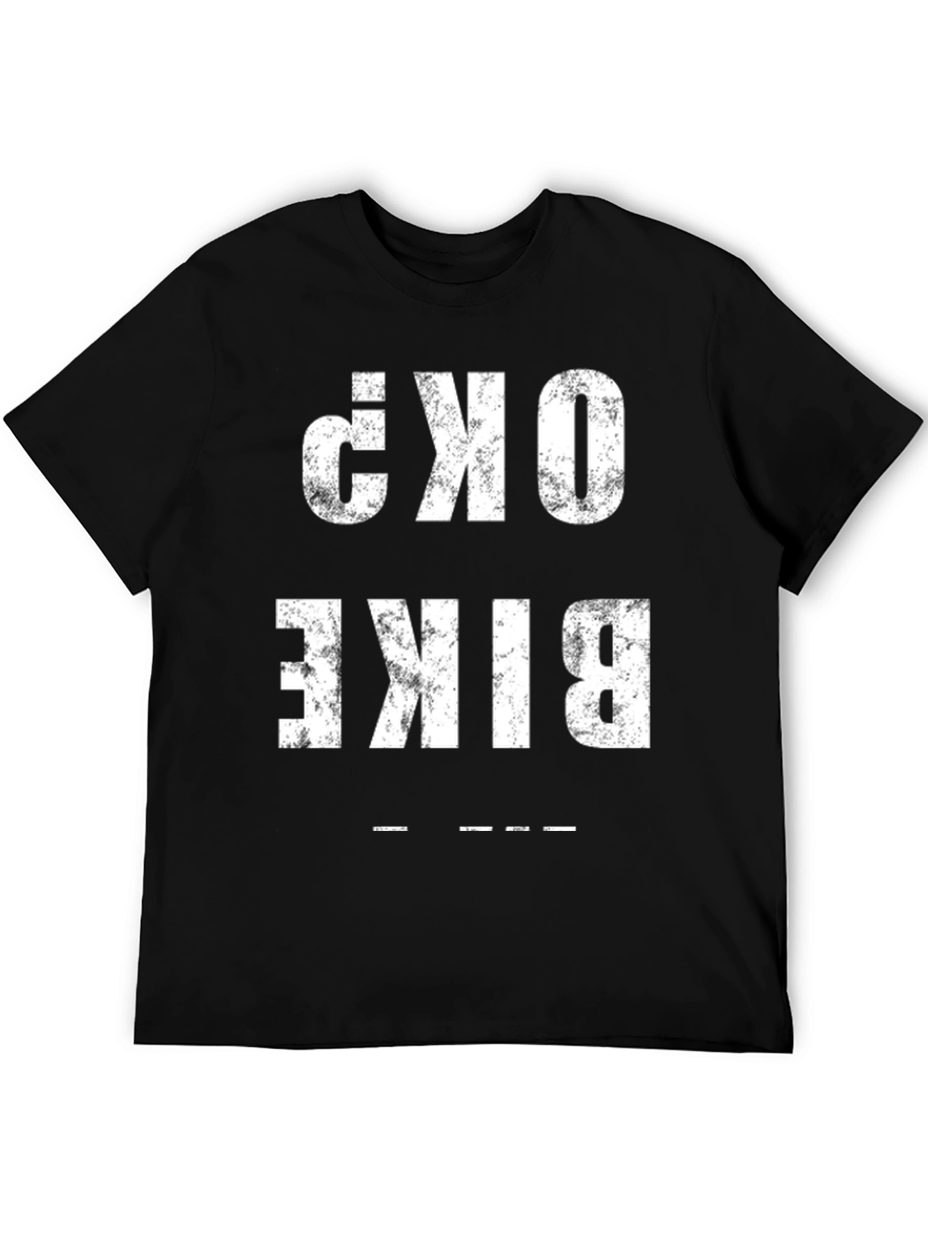 Bike OK? Graphic Tee - Black Cotton T-Shirt