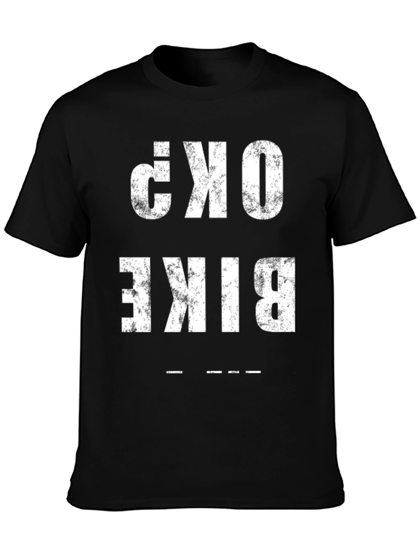 Bike OK? Graphic Tee - Black Cotton T-Shirt