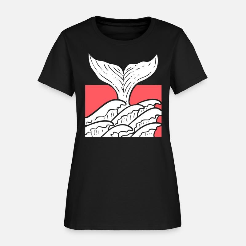 Whale Tail In Sea Waves Marine Biologist