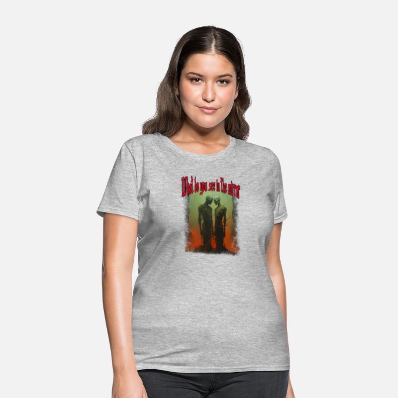 What do you see in the mirror