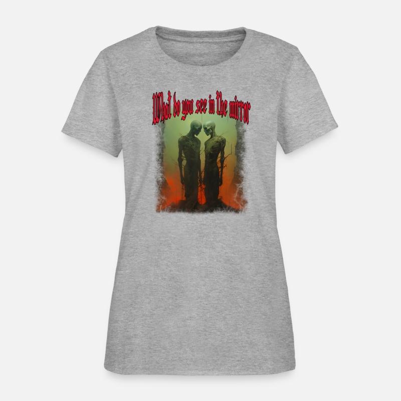 What do you see in the mirror