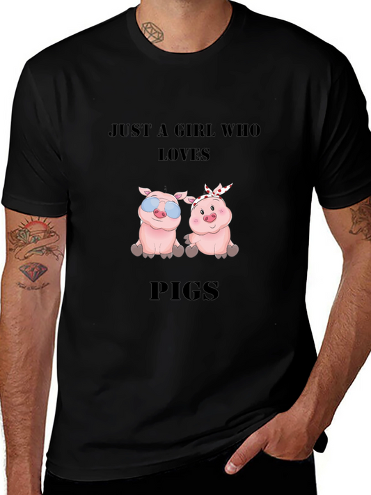Just a Girl Who Loves Pigs T-Shirt