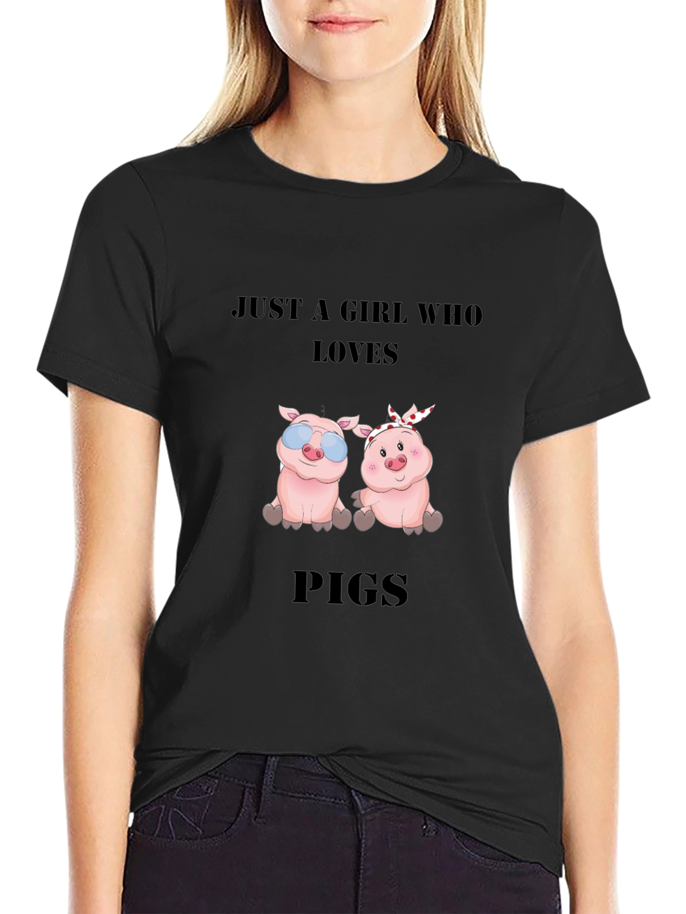 Just a Girl Who Loves Pigs T-Shirt