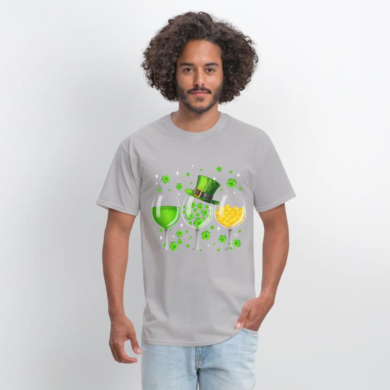 Wine St Patricks Day Shamrock Wine Glasses