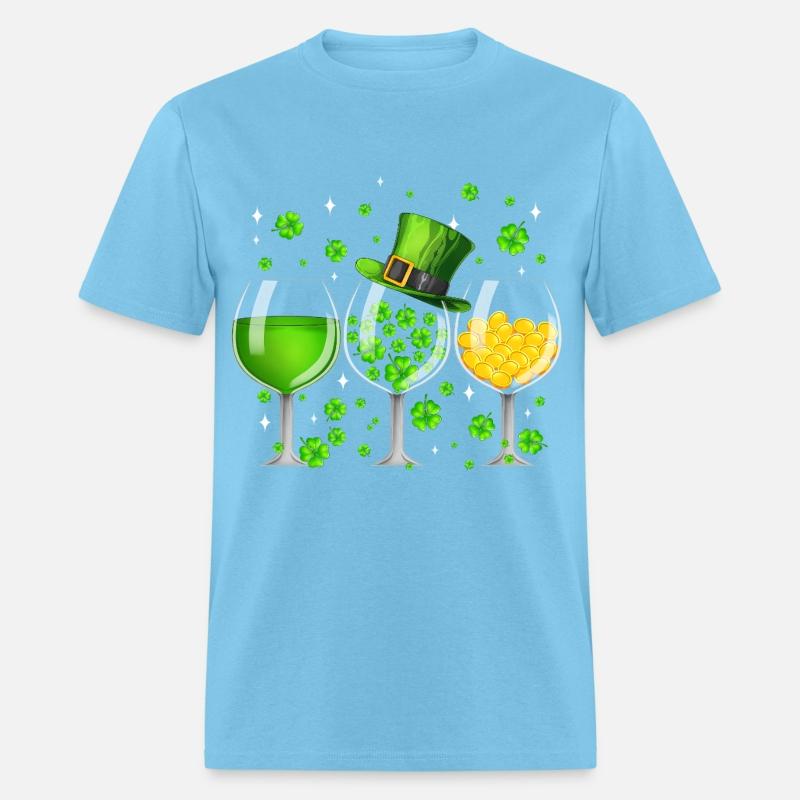 Wine St Patricks Day Shamrock Wine Glasses