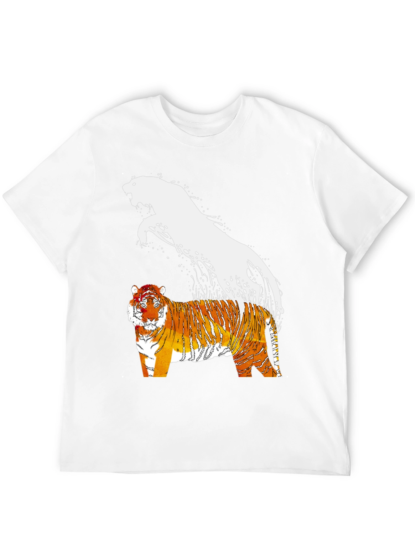 Tiger Spirit Graphic Tee - Black