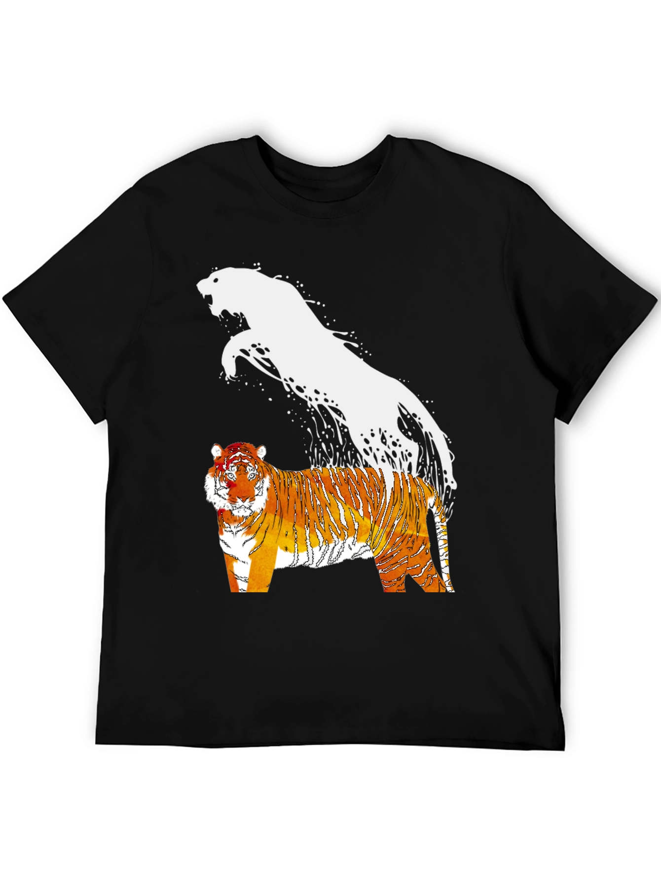 Tiger Spirit Graphic Tee - Black