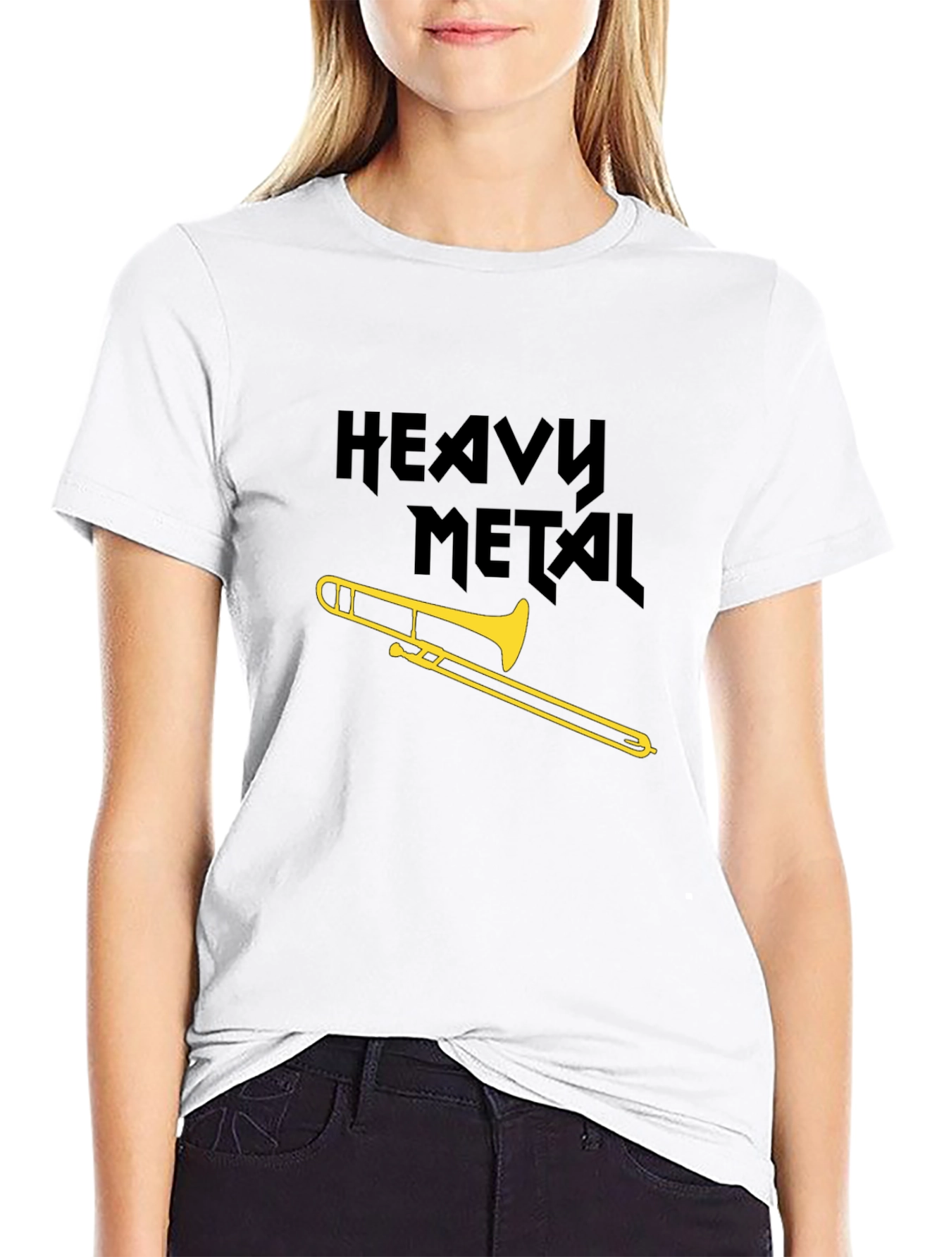 Heavy Metal Trombone Graphic T-Shirt
