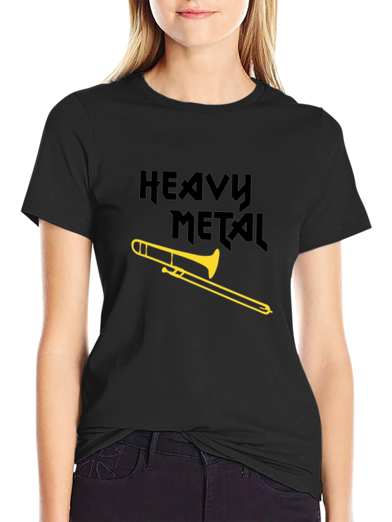 Heavy Metal Trombone Graphic T-Shirt