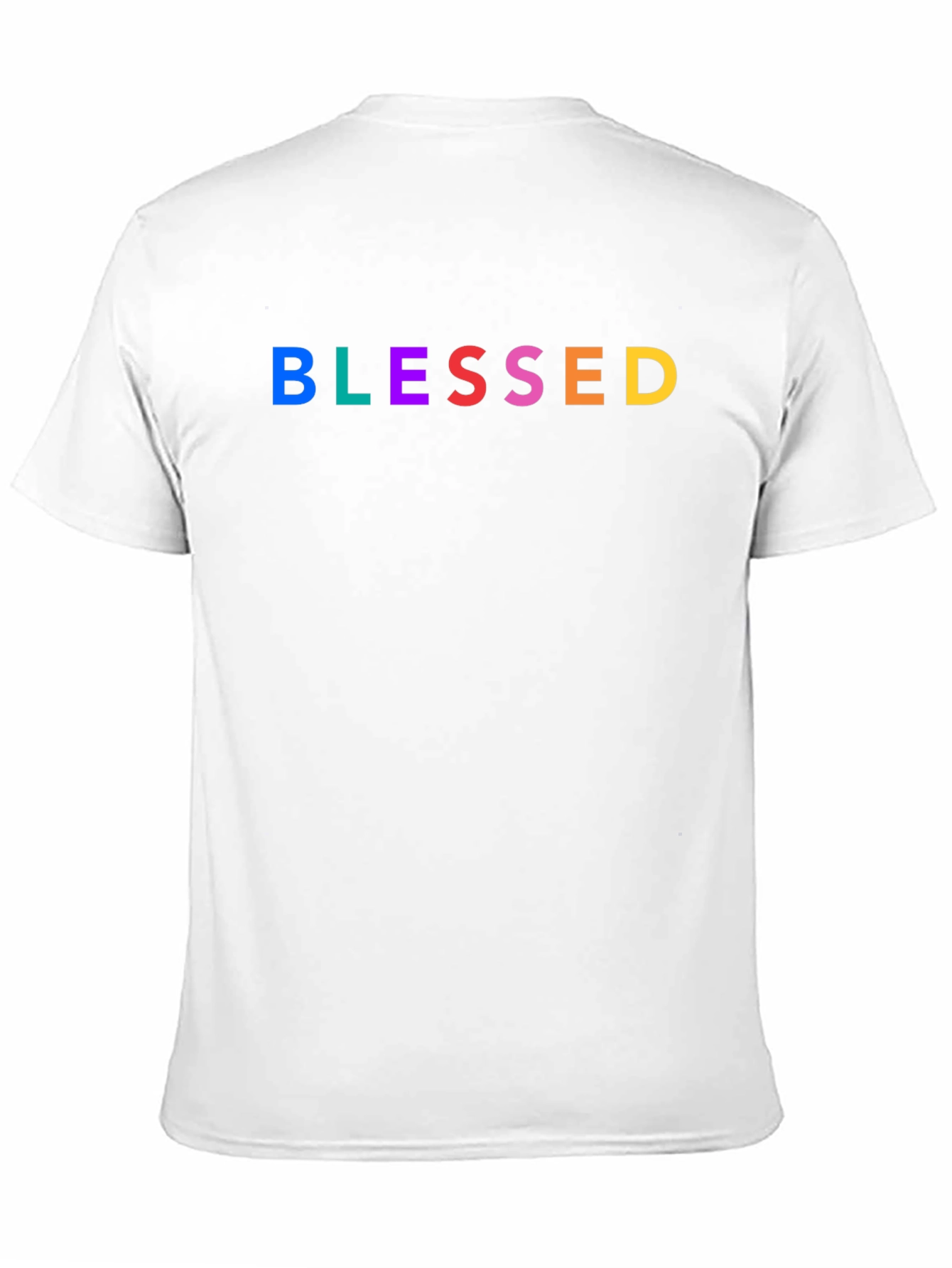 Blessed Rainbow Graphic Tee - Black