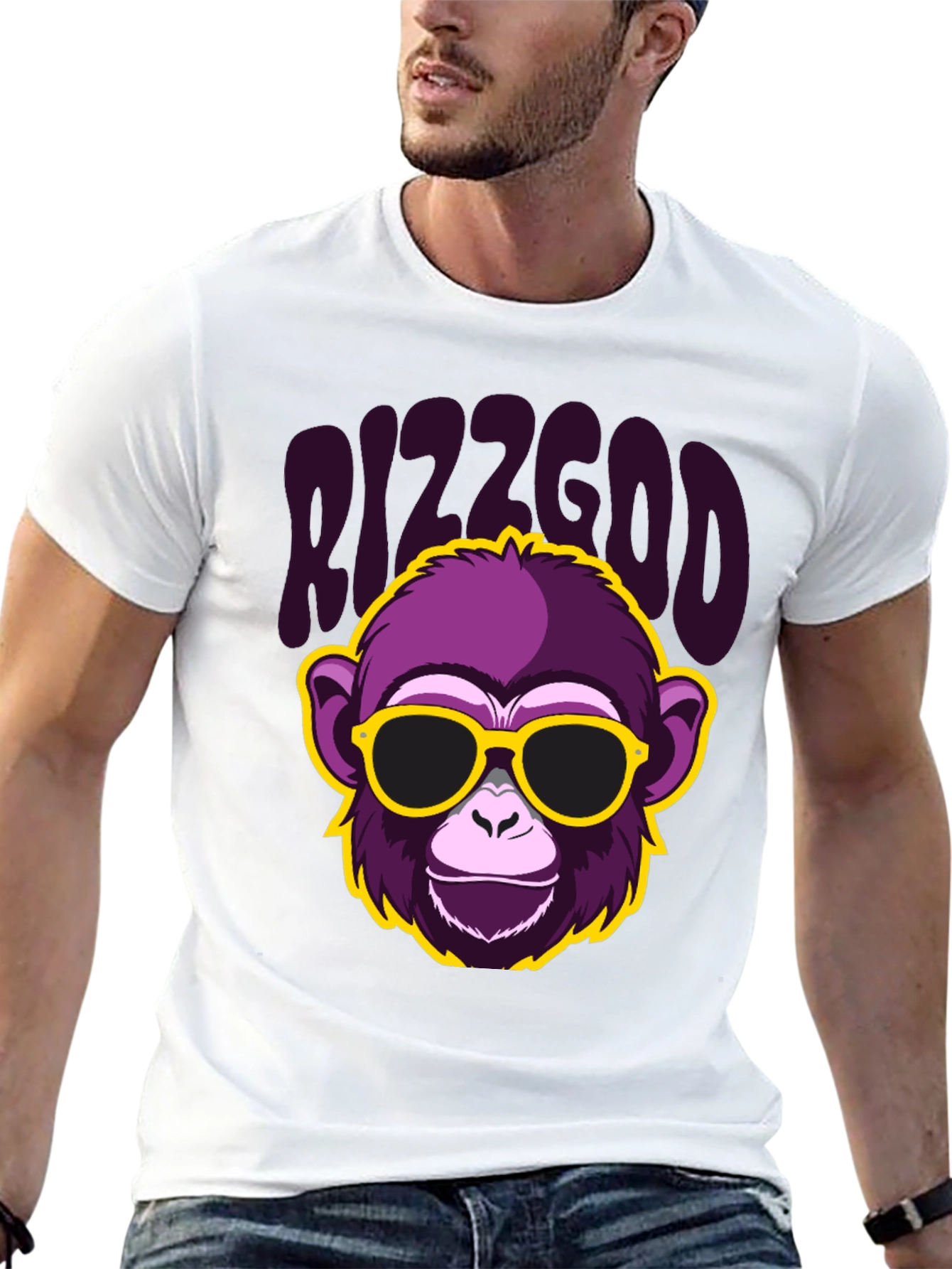 Bizzgod Monkey Graphic T-Shirt - Bold Streetwear
