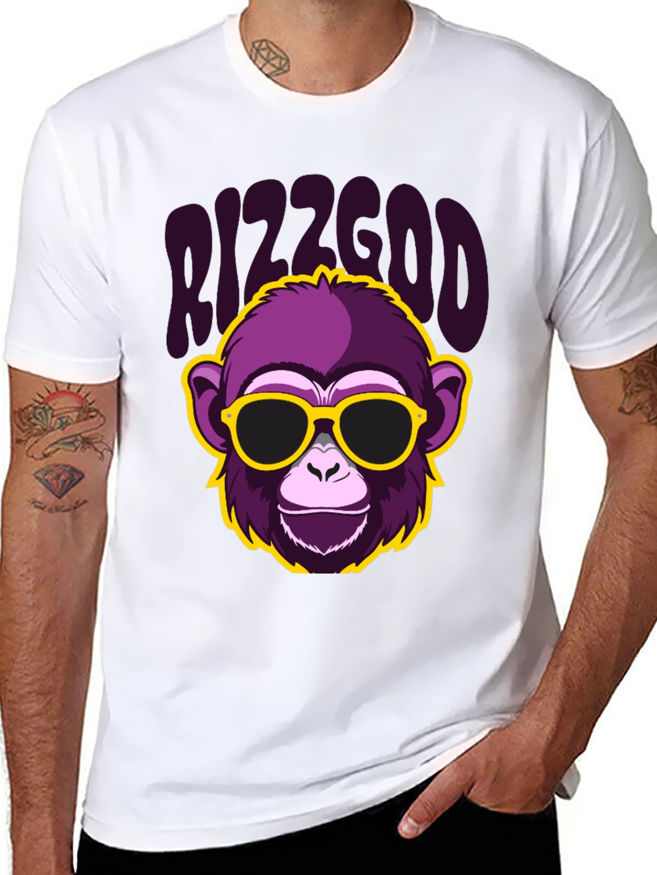 Bizzgod Monkey Graphic T-Shirt - Bold Streetwear