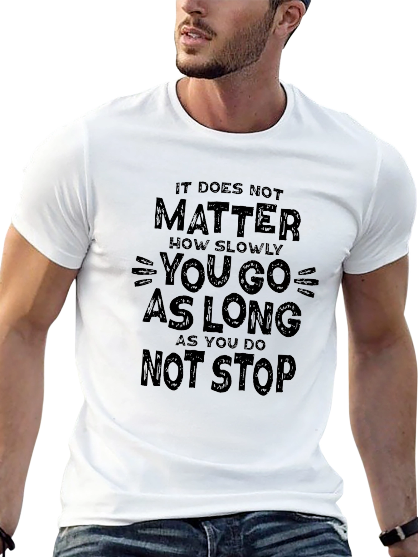 Motivational T-Shirt - Never Stop