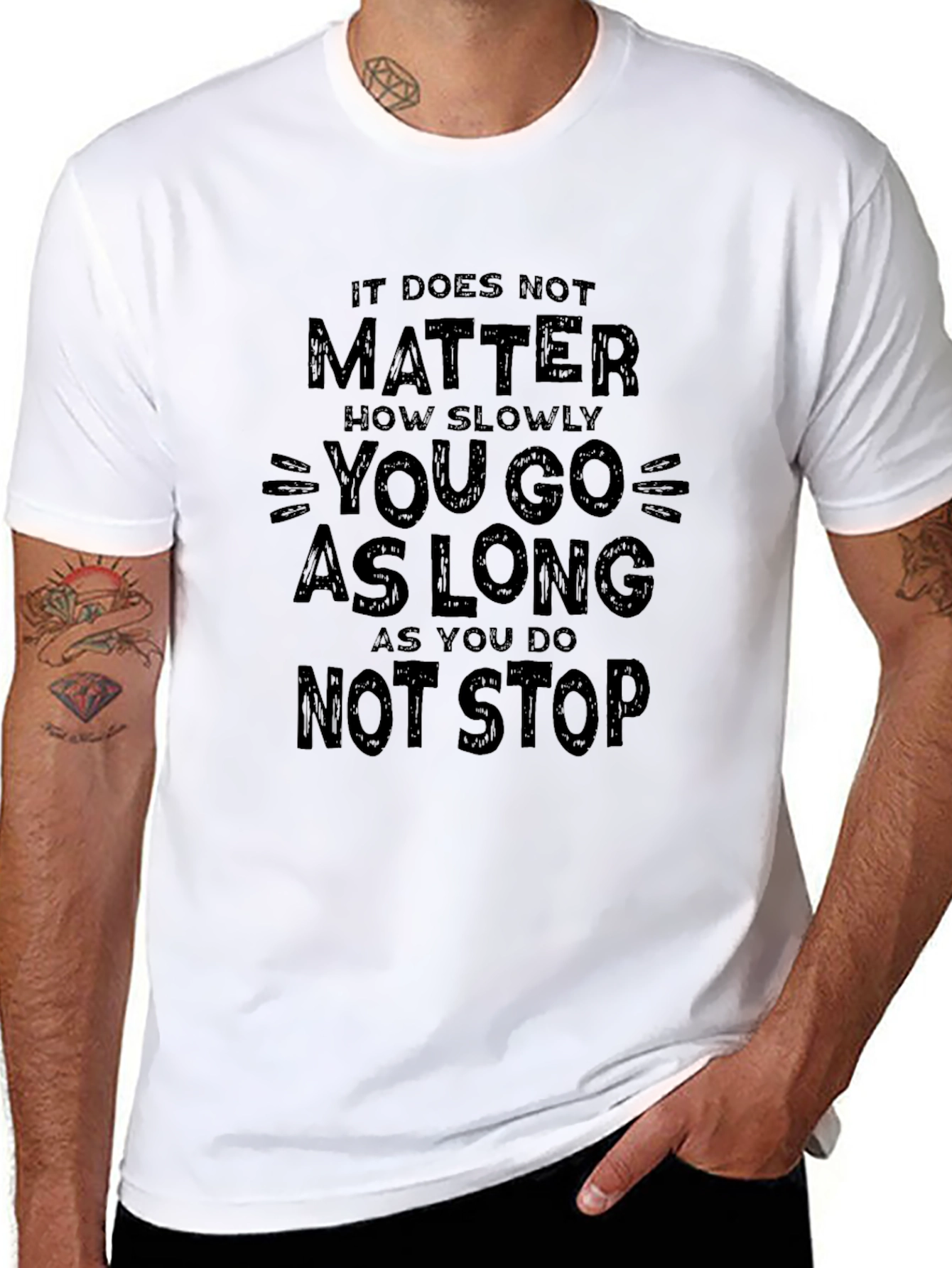 Motivational T-Shirt - Never Stop