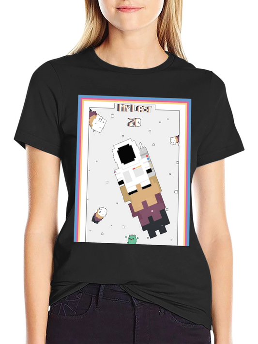 Retro Astronaut T-Shirt - Pixelated Space Adventure