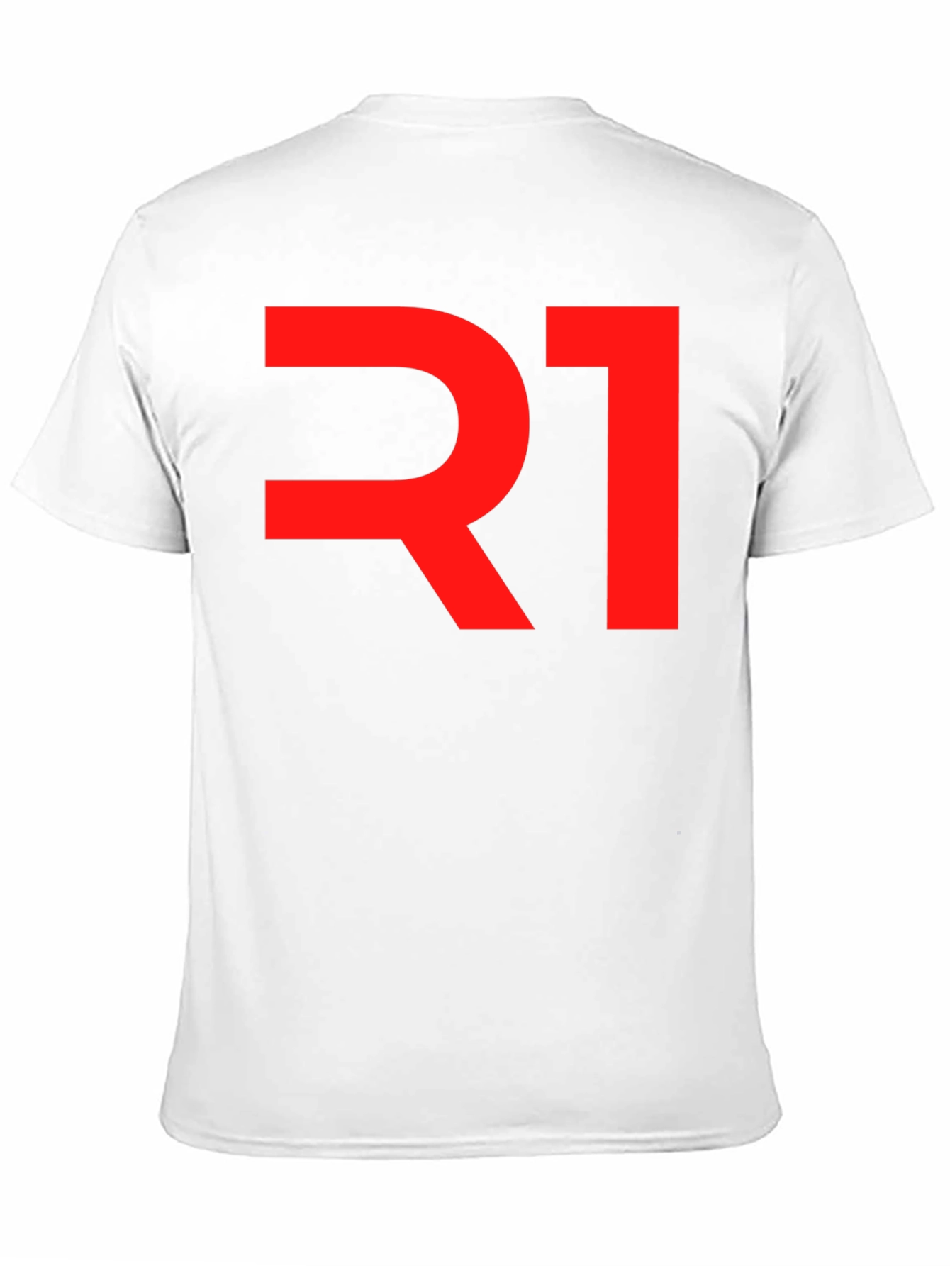 R1 Graphic Tee - Bold Red on Black Cotton