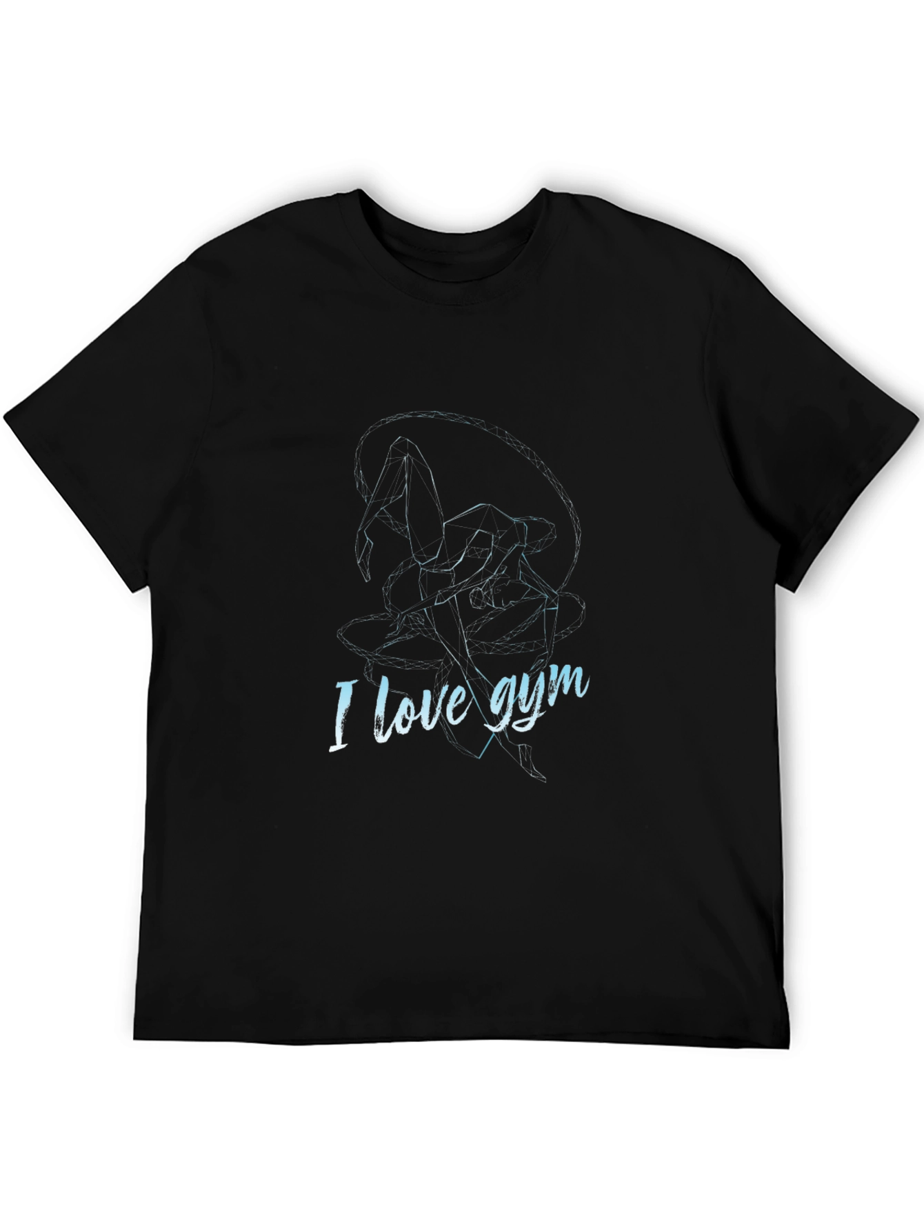 I Love Gym Graphic Tee - Mens Black T-Shirt