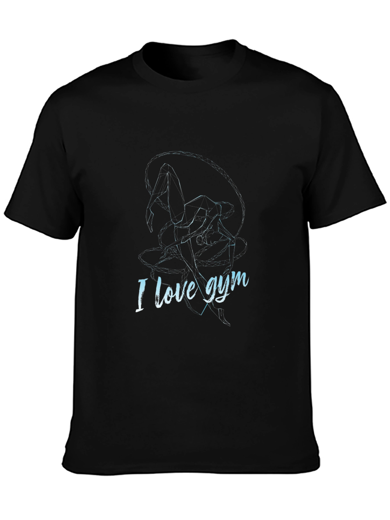 I Love Gym Graphic Tee - Mens Black T-Shirt
