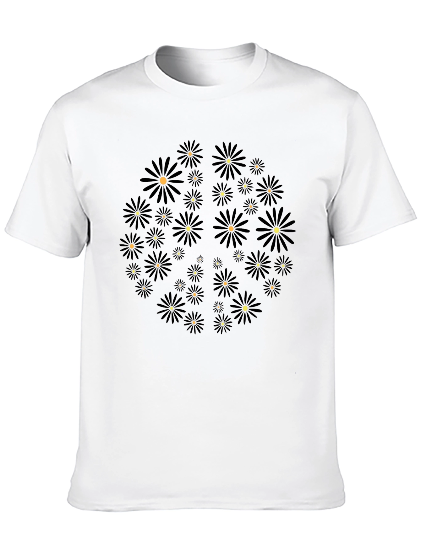 Floral Burst Black T-Shirt