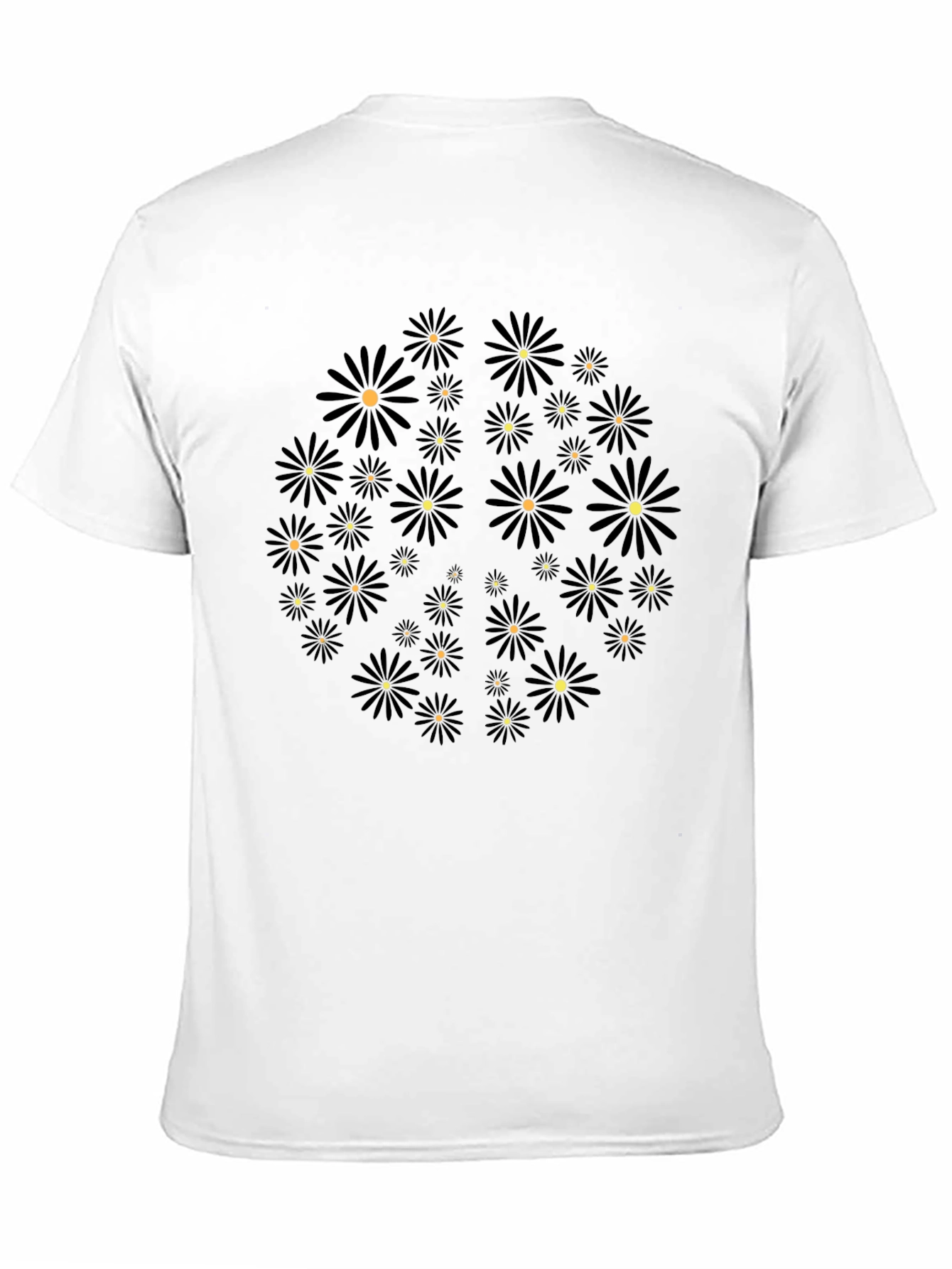 Floral Burst Black T-Shirt