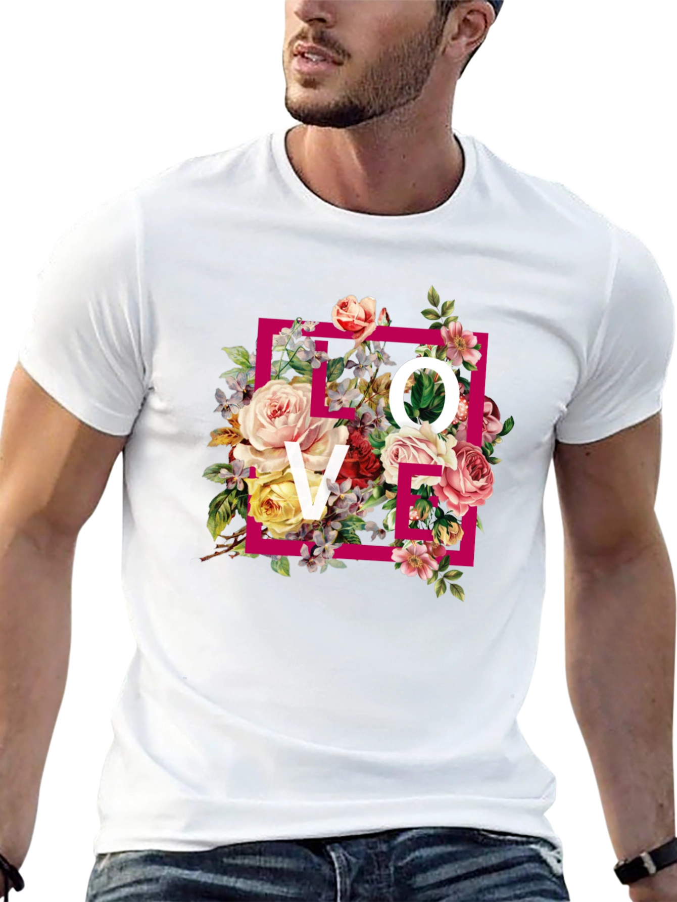 Floral Love Graphic T-Shirt - Stylish & Trendy