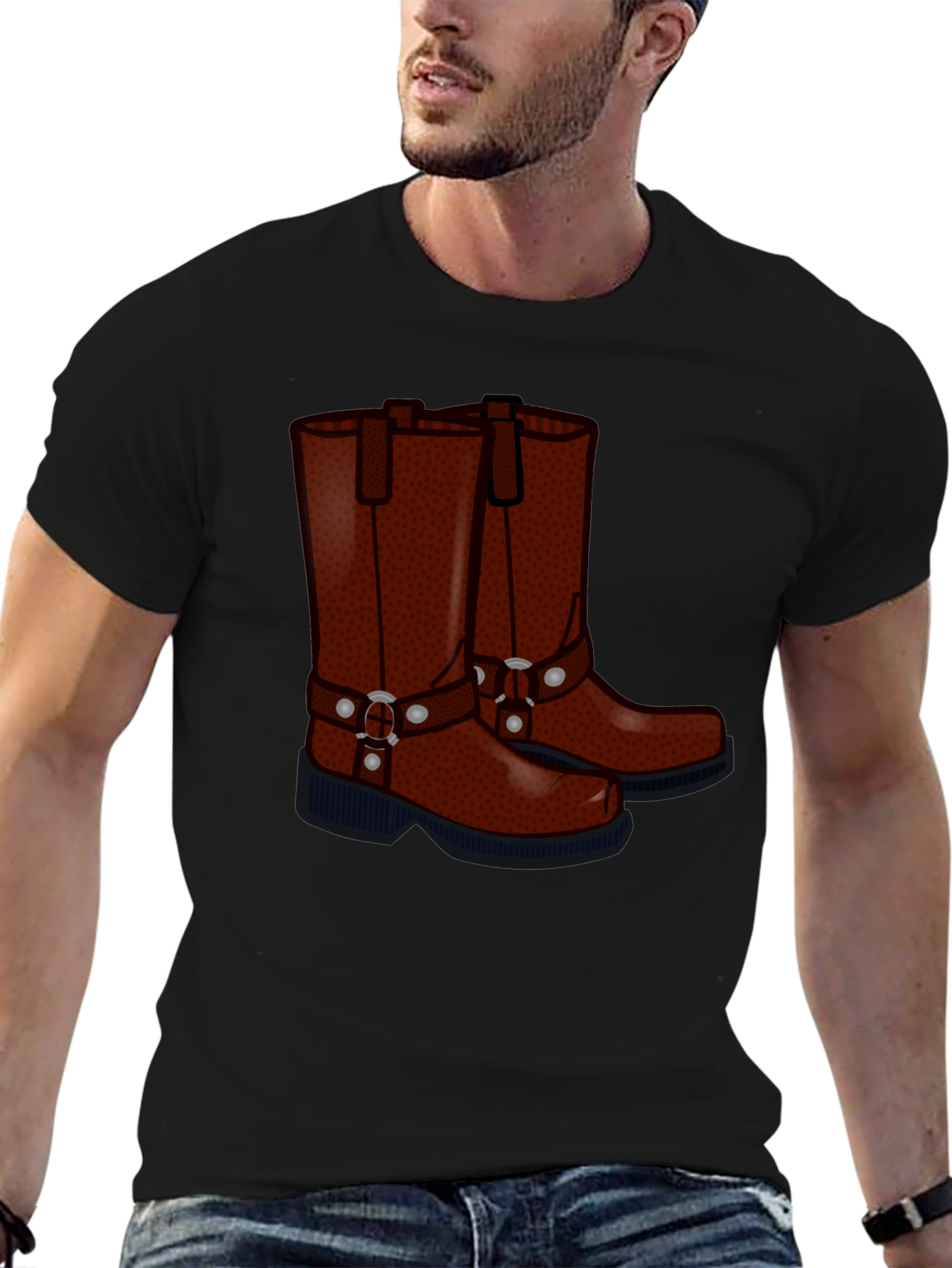 Cowboy Boots Graphic T-Shirt - Western Style Tee