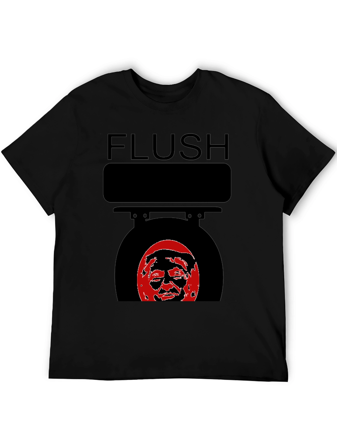 Flush Toilet T-Shirt Anti Trump Political Humor
