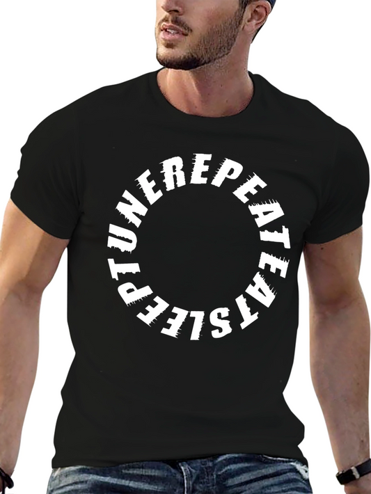 Eat Sleep Tune Repeat Graphic Tee - Soft Cotton T-Shirt