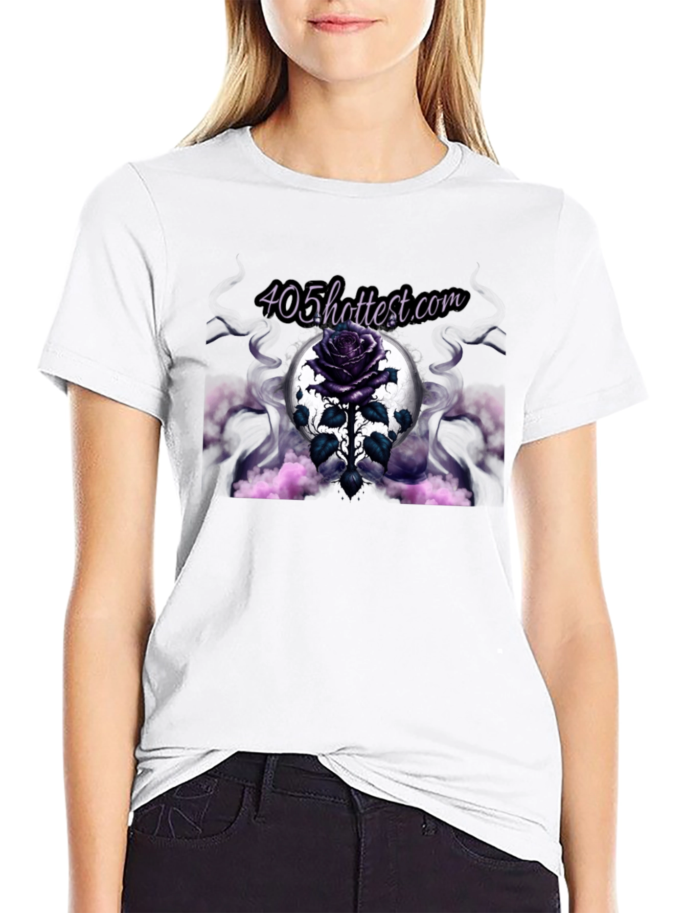 405hottest.com Rose Graphic T-Shirt
