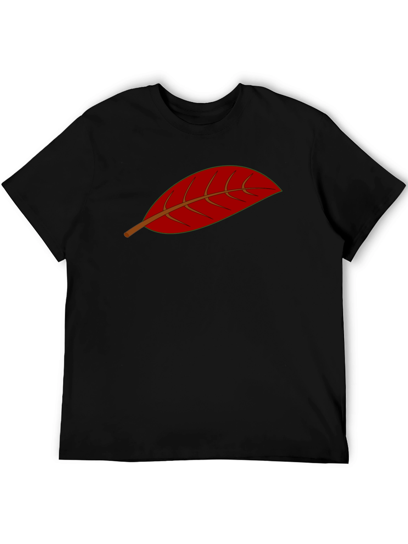 Red Leaf Graphic T-Shirt - Stylish Casual Wear
