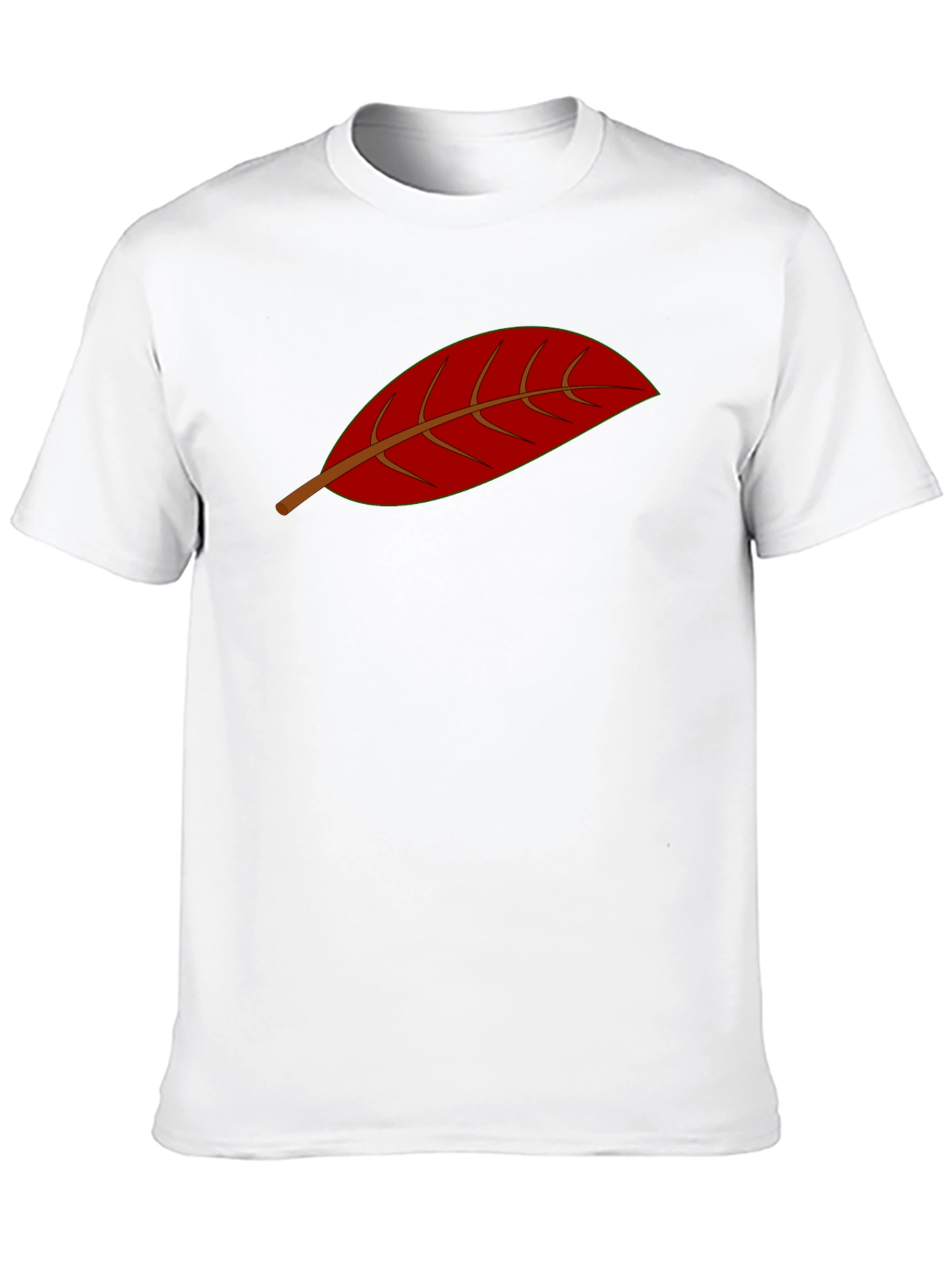 Red Leaf Graphic T-Shirt - Stylish Casual Wear