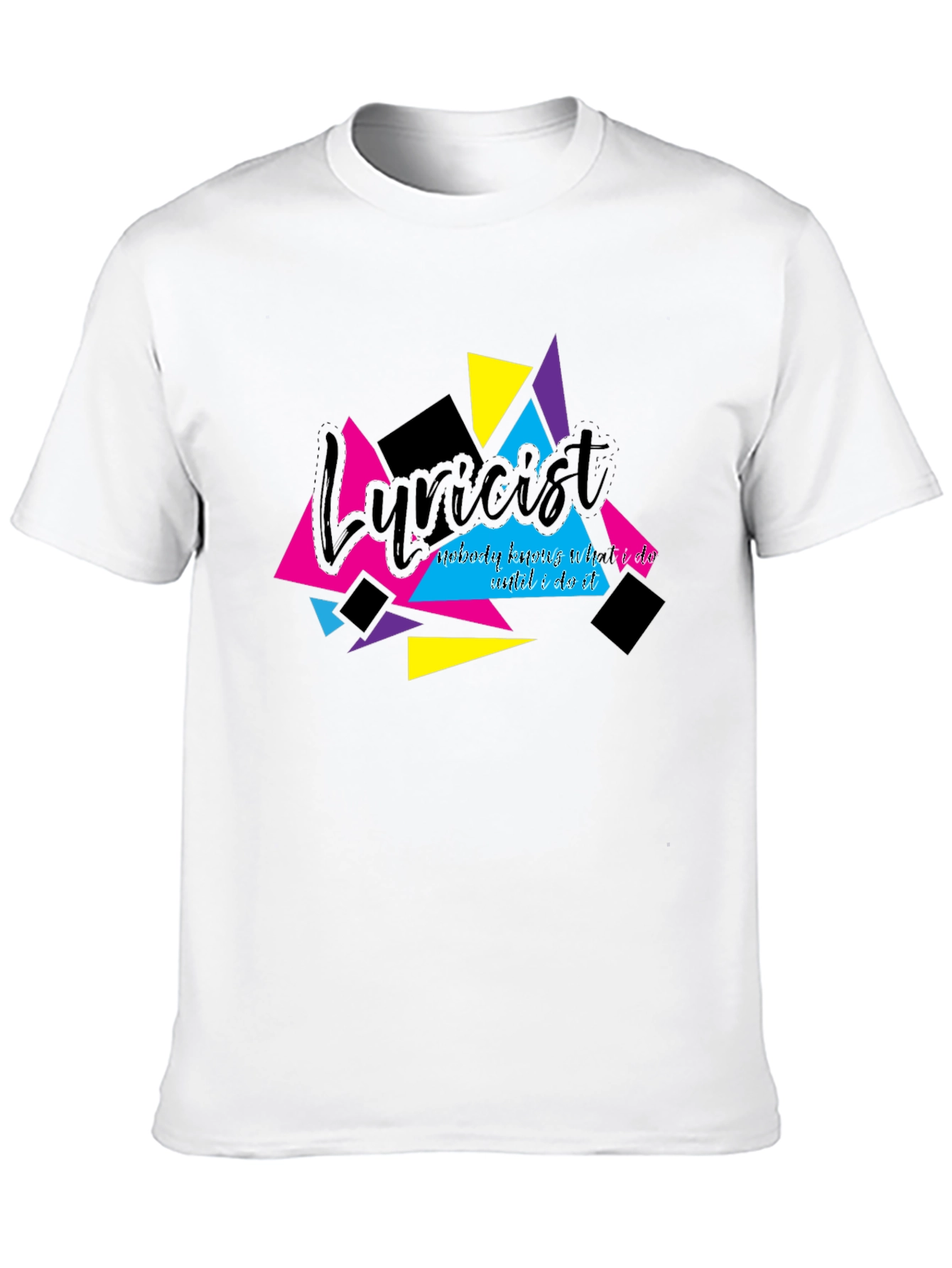 Lyricist Graphic Tee - Retro 90s Style Black T-Shirt