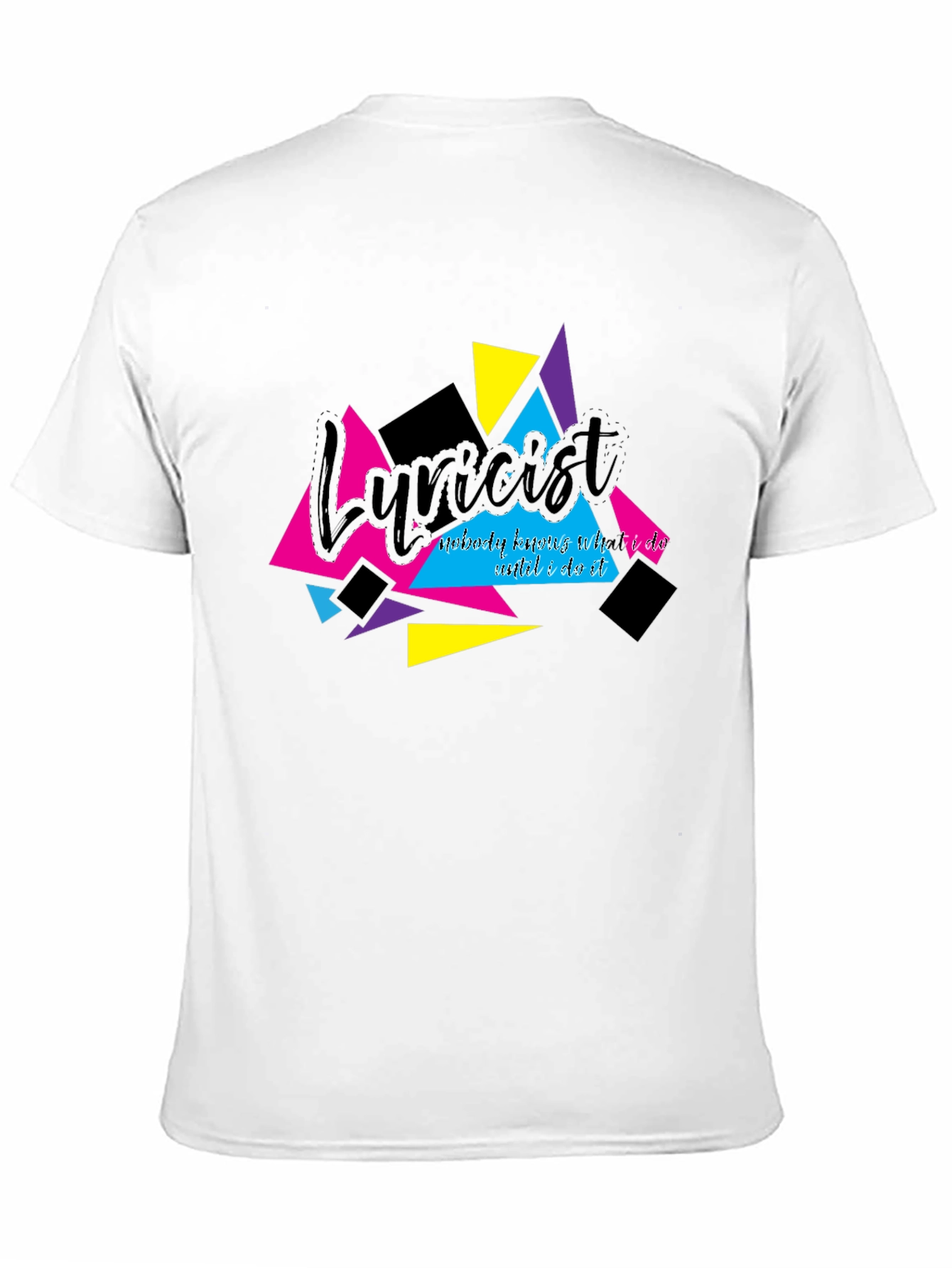 Lyricist Graphic Tee - Retro 90s Style Black T-Shirt