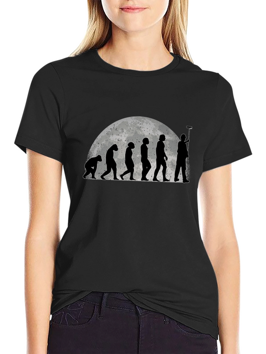 Evolution of a Painter Graphic Tee - Humorous Art