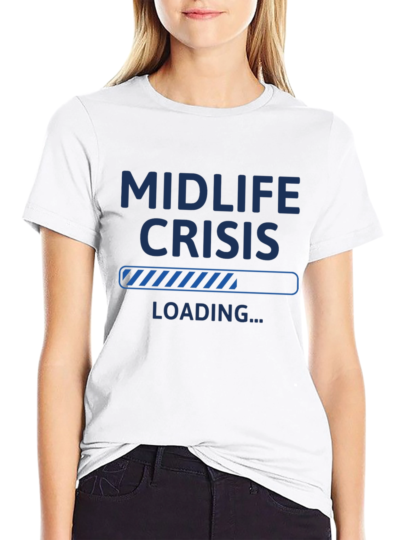 Midlife Crisis Loading T-Shirt - Funny Mens Tee