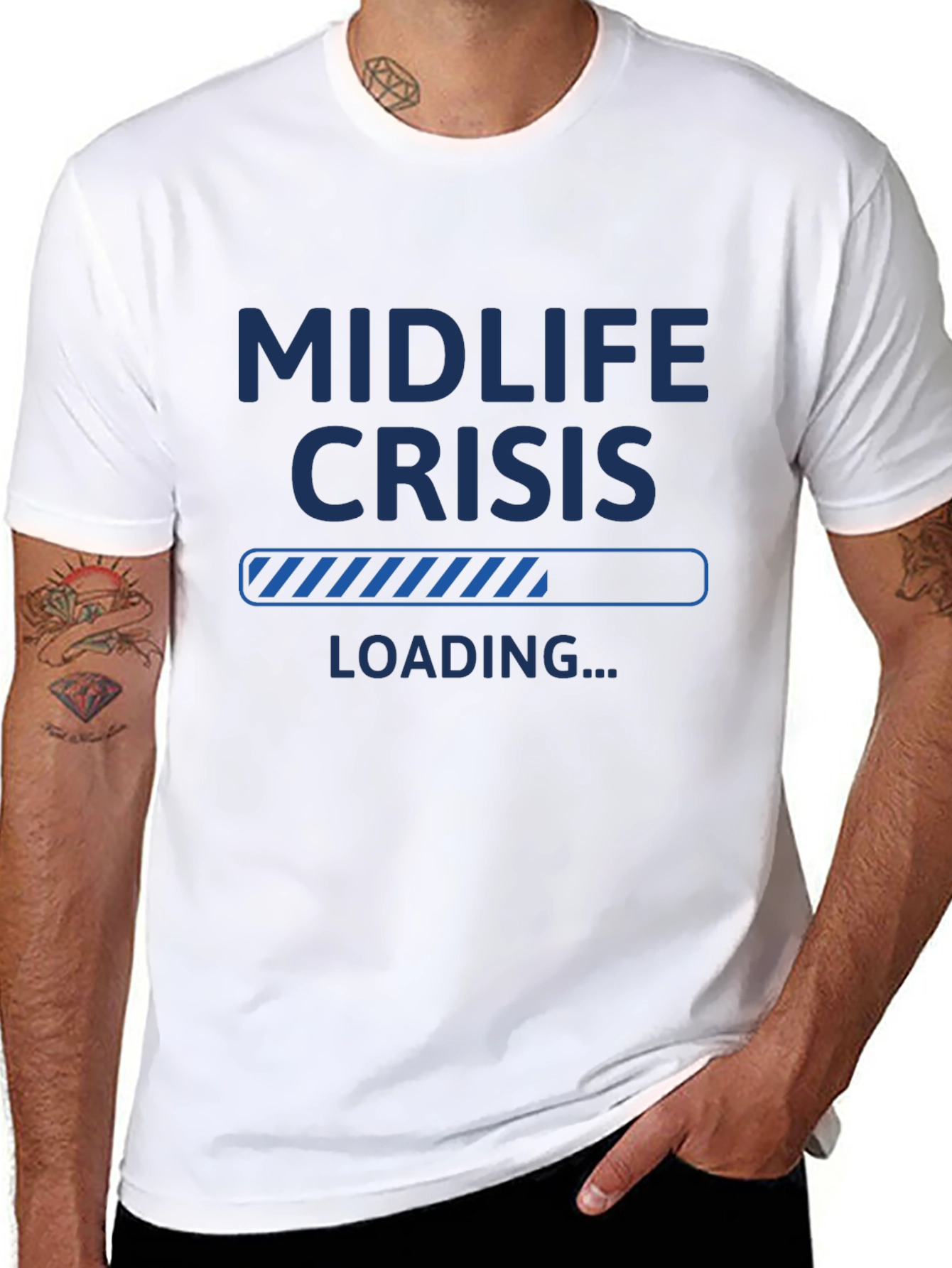 Midlife Crisis Loading T-Shirt - Funny Mens Tee